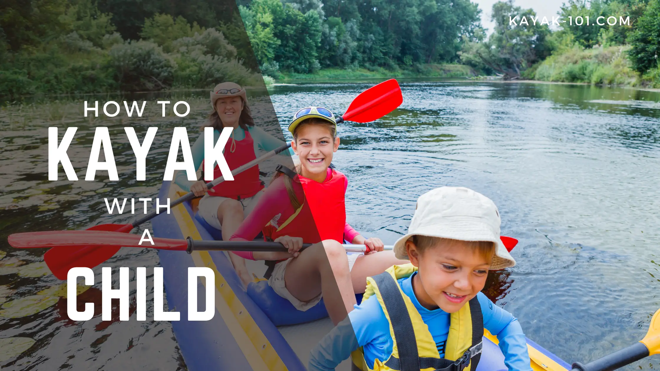 how to kayak with a child