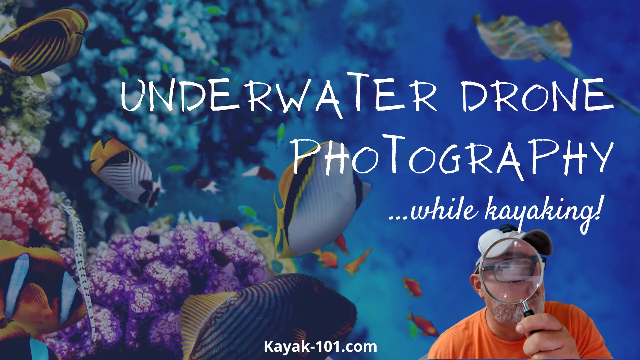 Underwater Drone Photography While Kayaking